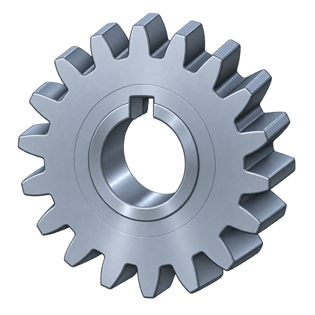 Dreidimensionales CAD-Modell eines Zahnrads